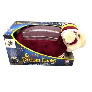 Vintage NOS Washington Redskins NFL Pillow Pets Dream Lites NIB Hog Night Light